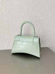 Balenciaga Hourglass Crocodile Light Green 23x10x24cm - 3