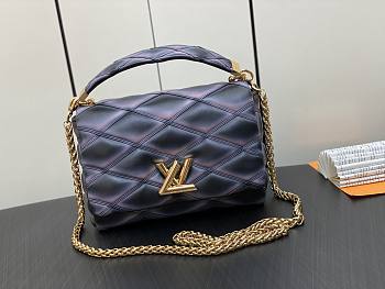 Louis Vuitton LV GO-14 MM Malletage Black Pink 23 x 16 x 10 cm