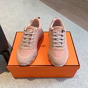 Hermes Bouncing Sneaker Rose Pink  - 2