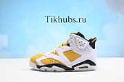 Air Jordan 6 Yellow Ochre White Black Sneaker - 1