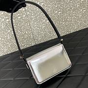 Valentino Small Garavani Shoulder Letter Bag Silver 19x12x6cm - 2