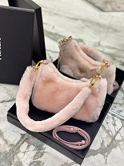Prada Re-Edition Shearling Mini Bag Pink 22x18x6cm - 4