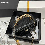 Chanel Vanity Case Wooden Bead Handle Bag 16x8x10cm - 3