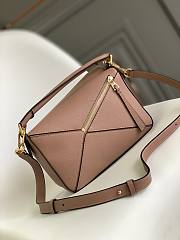 Loewe Small Puzzle Bag Soft Grained Calfskin Dark Blush 24x16.5x10.5cm - 5