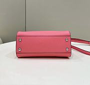 Fendi Peekaboo Mini Pink Selleria Bag 23x18x11cm - 6