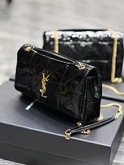 YSL Medium Jamie Black Patent 25x15x7.5cm - 4