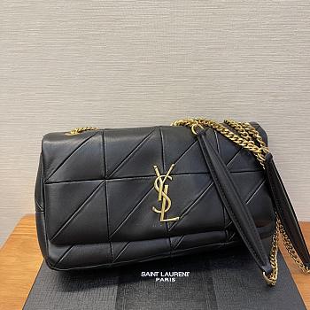 YSL Medium Jamie Black Lambskin 25x15x7.5cm