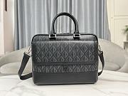 Dior Hit The Road Briefcase Black CD Diamond Canvas 36.5 x 26 x 11 cm - 1