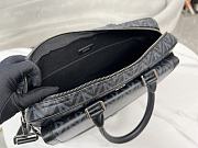 Dior Hit The Road Briefcase Black CD Diamond Canvas 36.5 x 26 x 11 cm - 6