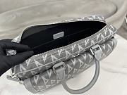 Dior Hit The Road Briefcase Grey CD Diamond Canvas 36.5 x 26 x 11 cm - 5