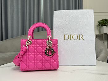 Dior Small Lady Pink Neon 20 x 17 x 8 cm