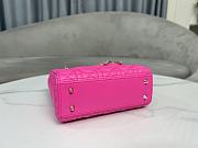 Dior Small Lady Pink Neon 20 x 17 x 8 cm - 5