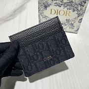Dior Card Holder Black 10x8cm - 1