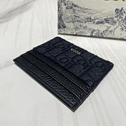 Dior Card Holder Black 10x8cm - 5