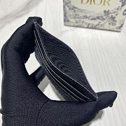 Dior Card Holder Black 10x8cm - 4