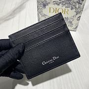 Dior Card Holder Black 10x8cm - 3