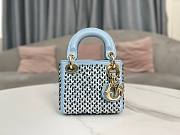 Dior Micro Lady Bag Blue 12x10.2x5cm - 1