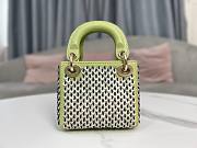 Dior Micro Lady Bag Green 12x10.2x5cm - 3