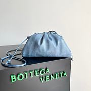 Bottega Veneta Mini Pouch Blue Denim 23x13x5cm - 1