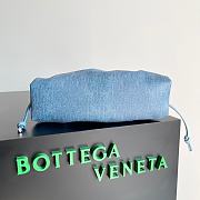 Bottega Veneta Mini Pouch Blue Denim 23x13x5cm - 6