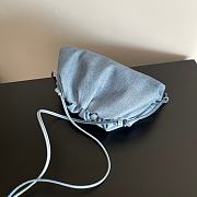 Bottega Veneta Mini Pouch Blue Denim 23x13x5cm - 4