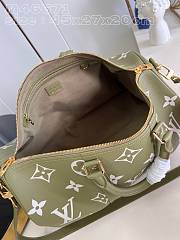 Louis Vuitton LV Keepall Bandoulière 45 Kaki Fango / Cream 45 x 27 x 20 cm - 2