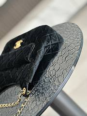 Chanel Small Hobo Bag Velvet Black 22.5x21.5x7cm - 4