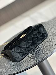 Chanel Small Hobo Bag Velvet Black 22.5x21.5x7cm - 3