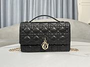 Dior Miss Dior Top Handle Bag Black Cannage Lambskin 24 x 14 x 7.5 cm - 1