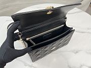Dior Miss Dior Top Handle Bag Black Cannage Lambskin 24 x 14 x 7.5 cm - 3