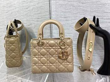 Dior Small Lady My ABC Bag Powder Beige Cannage 20 x 17 x 8 cm