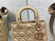 Dior Small Lady My ABC Bag Powder Beige Cannage 20 x 17 x 8 cm - 5