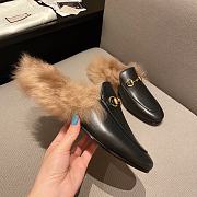 Gucci Women's Princetown Horsebit Shearling - 5