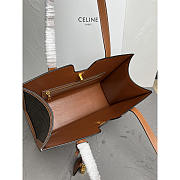 Celine Cabas 16 in Triomphe Canvas And Calfskin Bag 37x26x14cm - 5