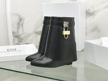 Givenchy Women's Shark Lock Ankle Black Boots