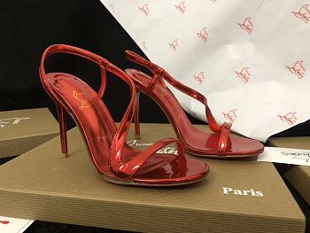 Christian Louboutin Women's Red Rosalie 100 Patent Sandal