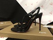 Christian Louboutin Black Rosalie Strass 100 heel Sandals - 4