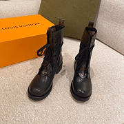 Louis Vuitton LV Black Monogram Boots - 5