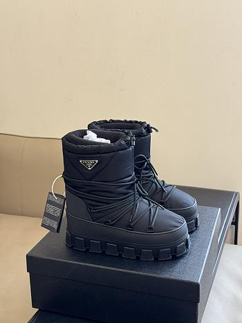 Prada Nylon Gabardine Après Ski Booties Black