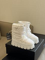 Prada Nylon Gabardine Après Ski Booties White - 1