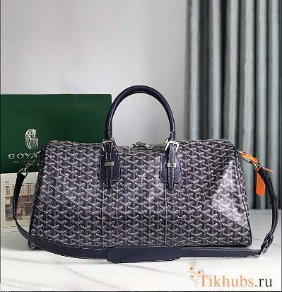 Goyard Boston 45 Bag Navy Blue 49x27x22cm - 1