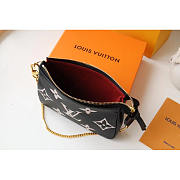 Louis Vuitton LV Mini Pochette Accessories Black Beige 15.5 x 10.5 x 4 cm - 4