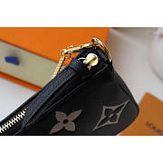 Louis Vuitton LV Mini Pochette Accessories Black Beige 15.5 x 10.5 x 4 cm - 2