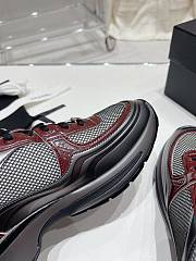 Chanel Red Grey Sneaker - 5