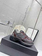 Chanel Red Grey Sneaker - 3