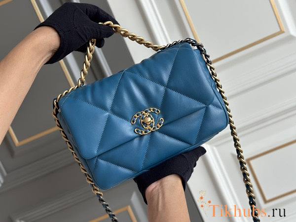 Chanel 19 Flap Bag Blue 26cm - 1