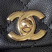 Chanel Small Backpack Caviar Black Gold 19.5x18x10cm - 3