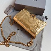 Balenciaga Mini Gold Crocodile Shoulder Bag 19.3x11.9x4.8cm - 6