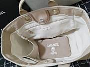 Chanel Shopping Tote Bag Canvas Beige 38x22x13cm - 2