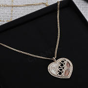 Chanel Pendant Metal And Crystal Necklace - 4
